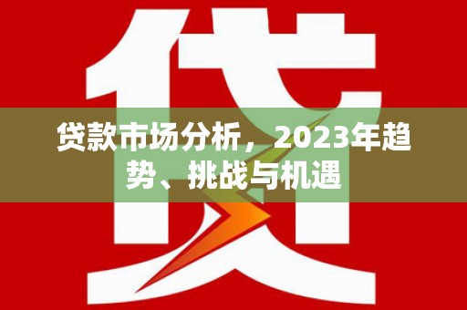 小金贷款市场分析，2023年趋势、挑战与机遇