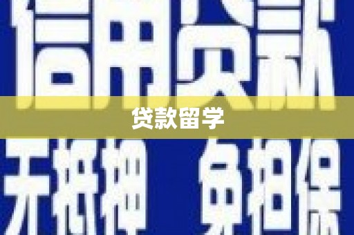 小金贷款留学