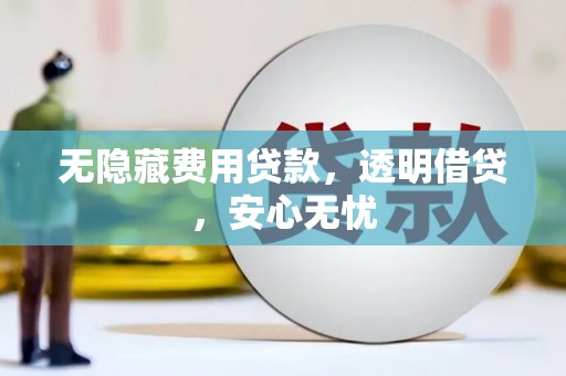 小金无隐藏费用贷款，透明借贷，安心无忧
