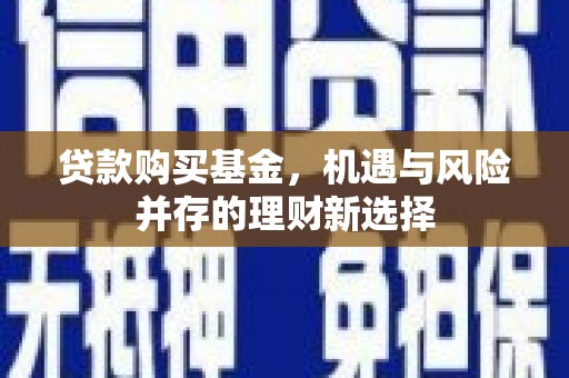 小金贷款购买基金，机遇与风险并存的理财新选择