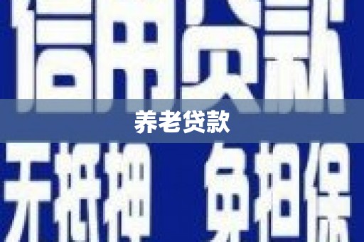 小金养老贷款