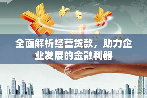 小金全面解析经营贷款，助力企业发展的金融利器
