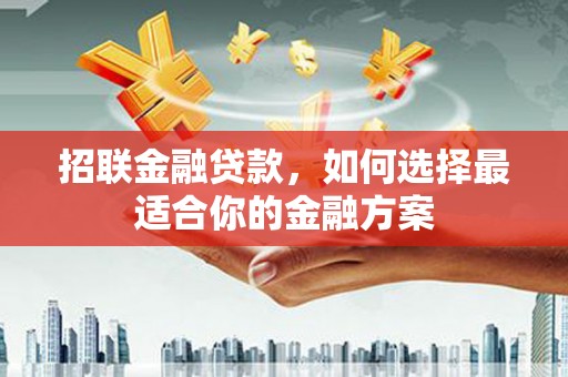 小金招联金融贷款，如何选择最适合你的金融方案