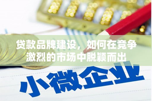 小金贷款品牌建设，如何在竞争激烈的市场中脱颖而出