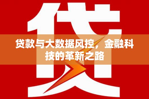 小金贷款与大数据风控，金融科技的革新之路