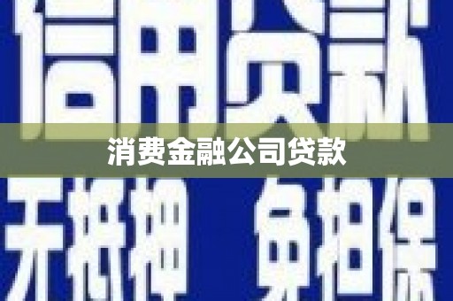 小金消费金融公司贷款