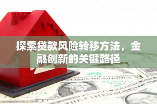 小金探索贷款风险转移方法，金融创新的关键路径