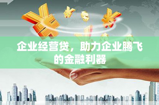 小金企业经营贷，助力企业腾飞的金融利器