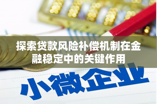 小金探索贷款风险补偿机制在金融稳定中的关键作用