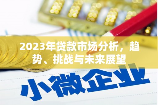 小金2023年贷款市场分析，趋势、挑战与未来展望