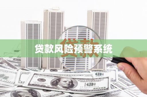 小金贷款风险预警系统
