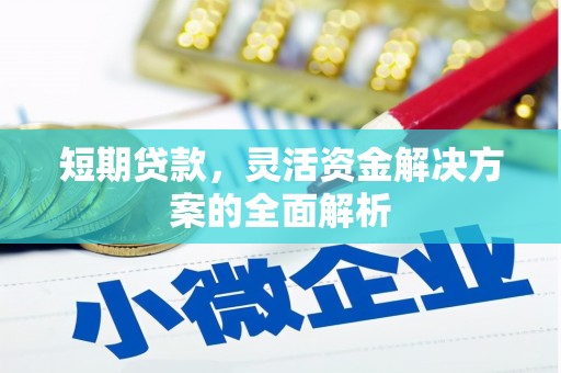 小金短期贷款，灵活资金解决方案的全面解析