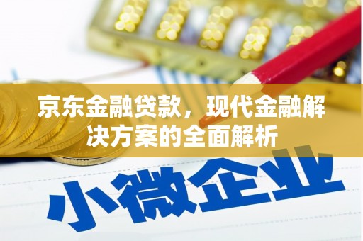 小金京东金融贷款，现代金融解决方案的全面解析