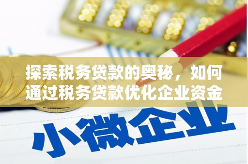 小金探索税务贷款的奥秘，如何通过税务贷款优化企业资金流