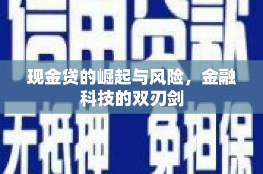 小金现金贷的崛起与风险，金融科技的双刃剑