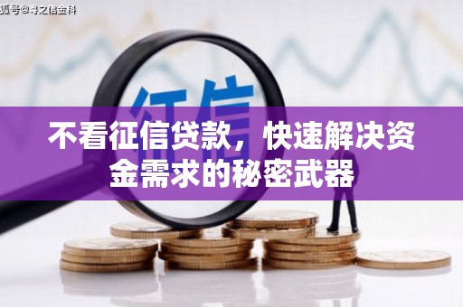 小金不看征信贷款，快速解决资金需求的秘密武器