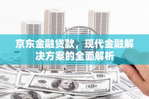 小金京东金融贷款，现代金融解决方案的全面解析