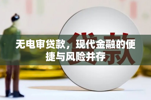 小金无电审贷款，现代金融的便捷与风险并存