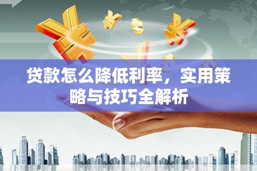 小金贷款怎么降低利率，实用策略与技巧全解析