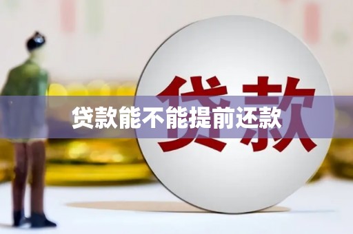 小金贷款能不能提前还款