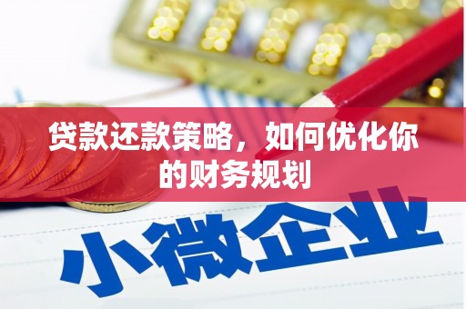 小金贷款还款策略，如何优化你的财务规划
