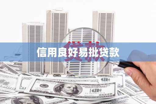 小金信用良好易批贷款