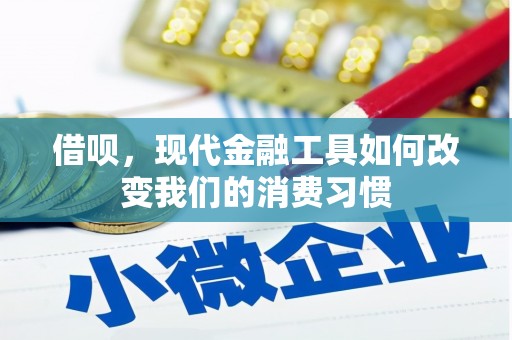 小金借呗，现代金融工具如何改变我们的消费习惯