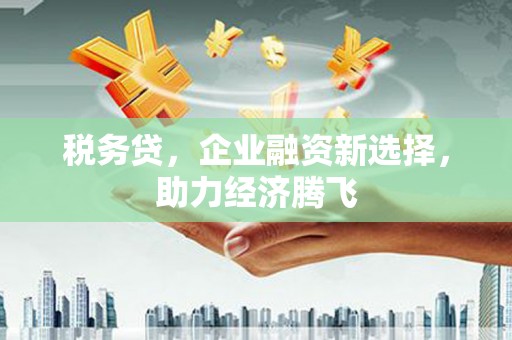 小金税务贷，企业融资新选择，助力经济腾飞