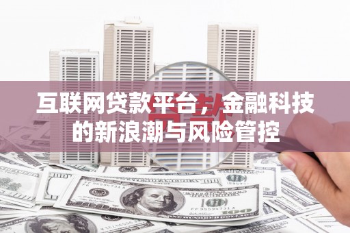 小金互联网贷款平台，金融科技的新浪潮与风险管控