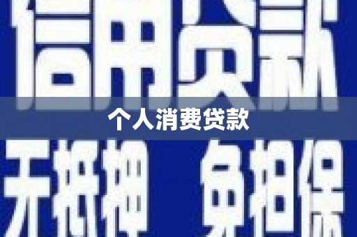 小金个人消费贷款