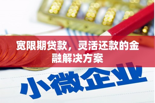 小金宽限期贷款，灵活还款的金融解决方案