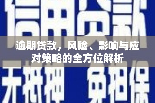 小金逾期贷款，风险、影响与应对策略的全方位解析