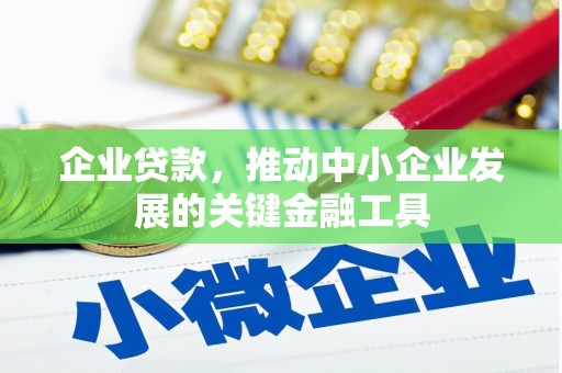 小金企业贷款，推动中小企业发展的关键金融工具