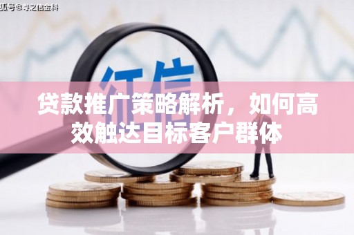 小金贷款推广策略解析，如何高效触达目标客户群体