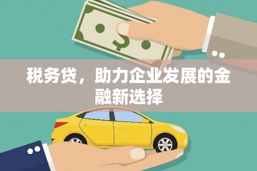 小金税务贷，助力企业发展的金融新选择