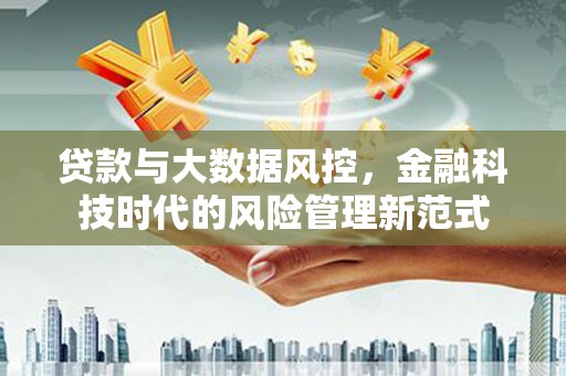 小金贷款与大数据风控，金融科技时代的风险管理新范式