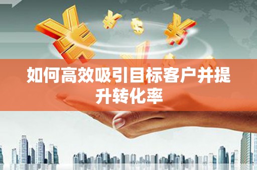 小金如何高效吸引目标客户并提升转化率