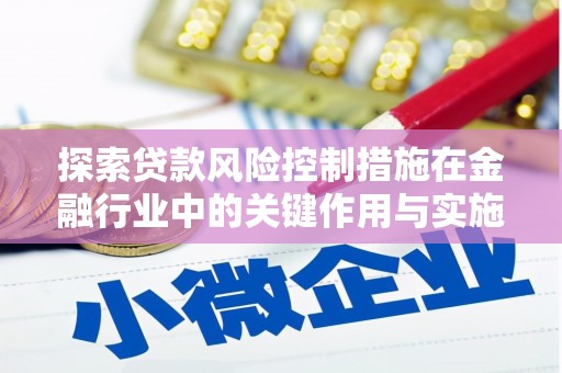 小金探索贷款风险控制措施在金融行业中的关键作用与实施策略