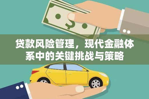 小金贷款风险管理，现代金融体系中的关键挑战与策略