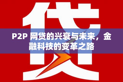 小金P2P 网贷的兴衰与未来，金融科技的变革之路