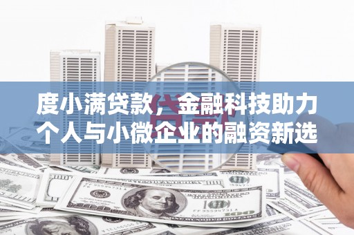 小金度小满贷款，金融科技助力个人与小微企业的融资新选择