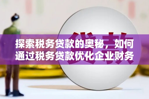 小金探索税务贷款的奥秘，如何通过税务贷款优化企业财务