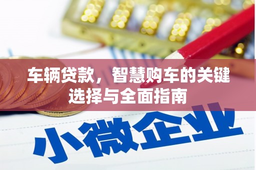 小金车辆贷款，智慧购车的关键选择与全面指南
