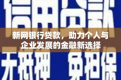 小金新网银行贷款，助力个人与企业发展的金融新选择