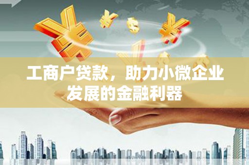 小金工商户贷款，助力小微企业发展的金融利器