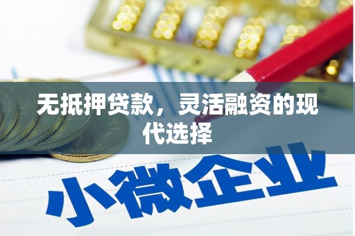 小金无抵押贷款，灵活融资的现代选择