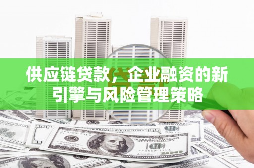 小金供应链贷款，企业融资的新引擎与风险管理策略