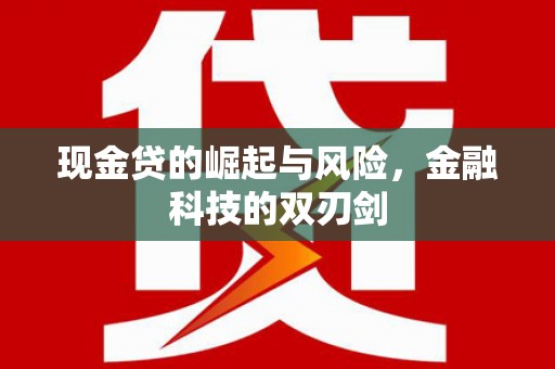 小金现金贷的崛起与风险，金融科技的双刃剑