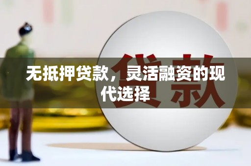 小金无抵押贷款，灵活融资的现代选择