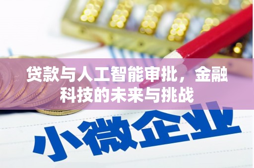小金贷款与人工智能审批，金融科技的未来与挑战